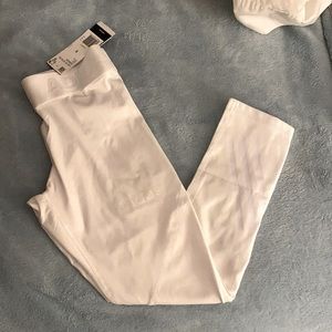 Adidas Alphaskin white adult small tights